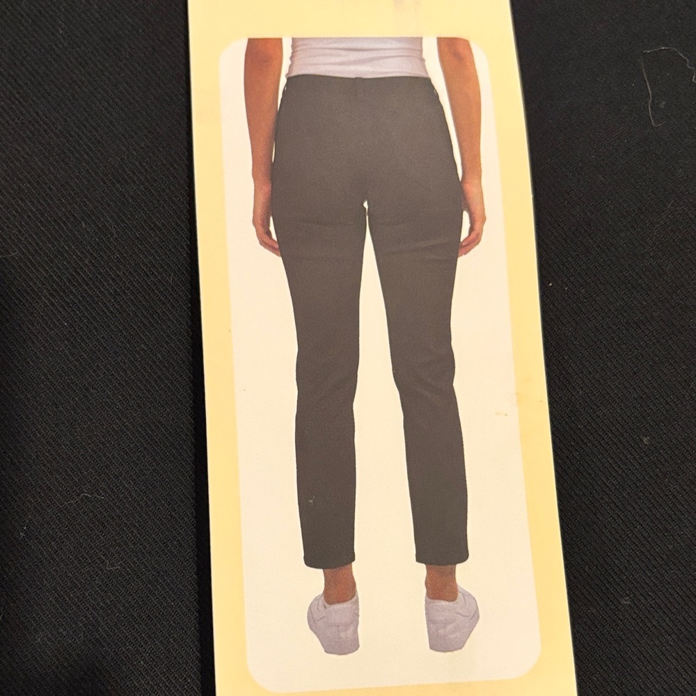 NEW Jachs New York Black Straight Leg Girlfriend Women’s Ankle Pant size 10 - Picture 6 of 6